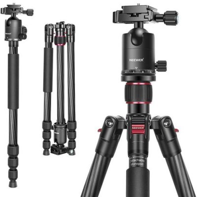 NEEWER  N55C - Tr&eacute;pied professionnel en fibre de carbone + rotule Ball