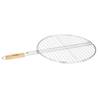 NEKA  - Grille barbecue ronde - Diam. 40 cm - - Gris