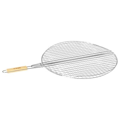 NEKA  - Grille barbecue ronde - Diam. 50 cm - - Gris