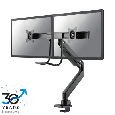 NEWSTAR NEOMOUNTS Flat Screen Desk Mount 10-32IN Desk CLAMP/Grommet, Noir