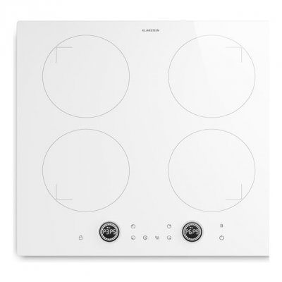 KLARSTEIN Neotouch 52cm Plaque &agrave; Induction 4 Feux Blanc