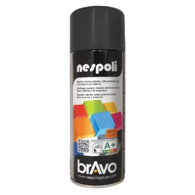 NESPOLI  A&eacute;rosol peinture professionnelle noir mat 400 ml