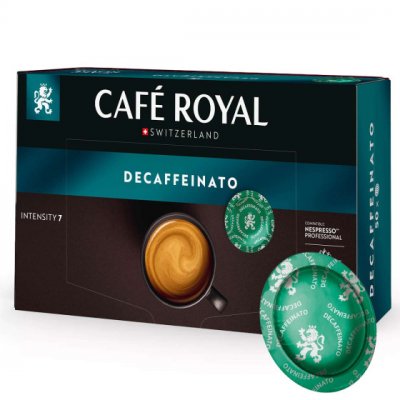 CAFE ROYAL Nespresso Caf&eacute; Royal D&eacute;caf&eacute;in&eacute; Espresso pour Nespresso Pro. 50 Capsules