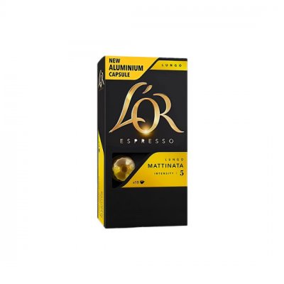 L OR Nespresso L'OR Lungo Mattinata pour Nespresso. 10 Capsules