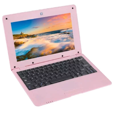 YONIS Netbook Android Ordinateur Ultra Portable 10 Pouces Wifi Ethernet 12Go Rose - 