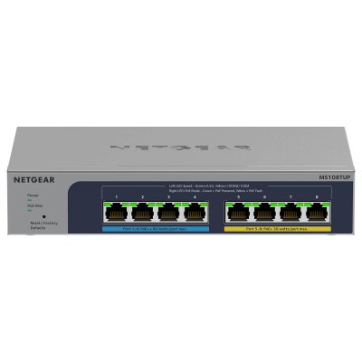NETGEAR  MS108TUP Non-g&eacute;r&eacute; L2 2.5G Ethernet MS108TUP-100EUS