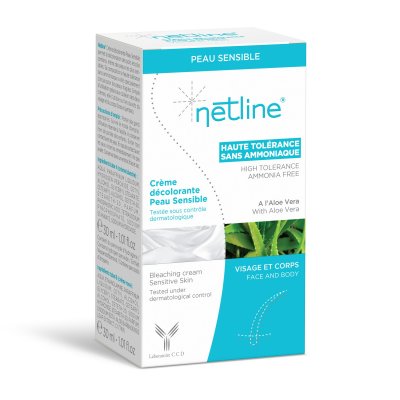 NETLINE  Cr&egrave;me d&eacute;colorante peau sensible 2 tubes 30ml