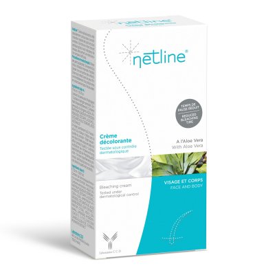 NETLINE  Cr&egrave;me D&eacute;colorante pour Visage et Corps, Tubes de 20 + 40 ml
