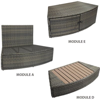 FRANCE SAUNA NETSPA Mobilier pour spa Netspa Octopus (3 modules)