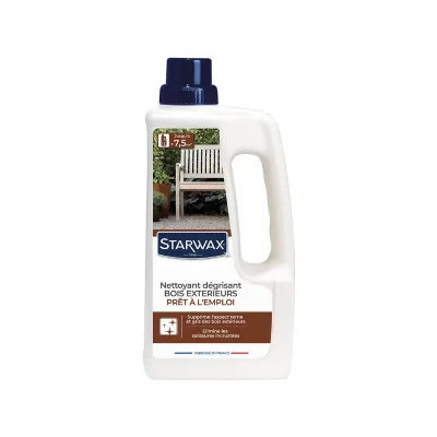STARWAX Nettoyant d&eacute;grisant teck et bois exotiques  1L