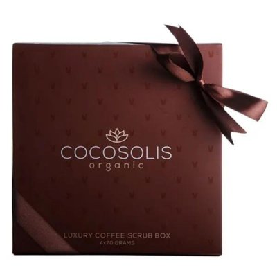 COCOSOLIS Nettoyant Exfoliant Luxury Coffee Scrub Box  (4 X 70 Ml)