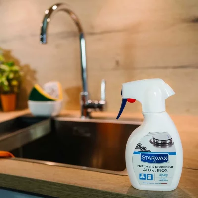 Nettoyant protecteur cuisine sp&eacute;cial alu-inox Starwax 250ml