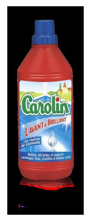 CAROLIN Nettoyant sols Brillance - 1 L - Cire de Carnauba