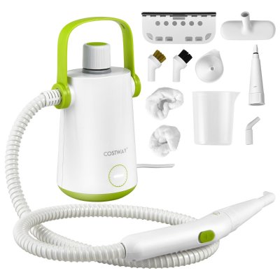 COSTWAY Nettoyeur &agrave; Vapeur &agrave; Main Portable -  - 1000W - R&eacute;servoir 300ml - 10 Accessoires