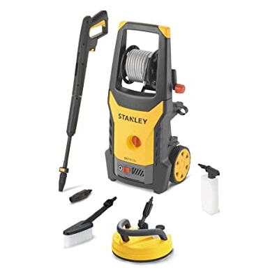 STANLEY Nettoyeur Haute Pression  135bars 440L/h 1,8kW Enrouleur + Brosses Fixe & Terrasse