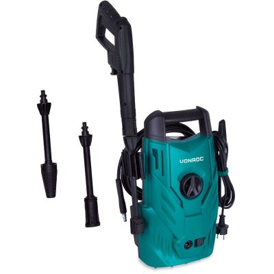 VONROC Nettoyeur haute pression V14C-1 - 1400W - 110 bar - Tuyau, buse et accessoires incl.