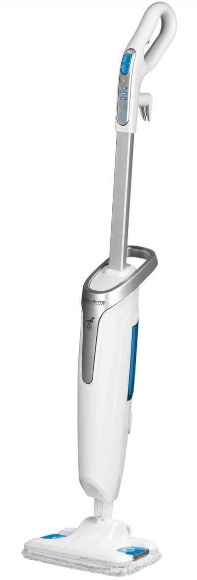 Nettoyeur vapeur avec serpill&egrave;re pour sols durs de 0,6L 1200W gris bleu blanc