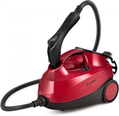 COSTWAY Nettoyeur Vapeur Balai Polyvalent 2000W avec R&eacute;servoir 1,5L, 19 Accessoires 4,0 BAR