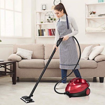 GOPLUS Nettoyeur Vapeur Electrique -  - 2000W - 1,5L - 19 Accessoires - Rouge