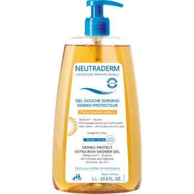 NEUTRADERM  Gel douche surgras dermo-protecteur flacon pompe 1l