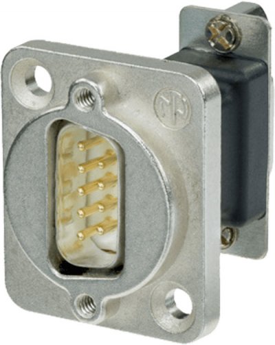 NEUTRIK  NADB9MF Adaptateur et connecteur de c&acirc;bles D-SUB Noir, Argent