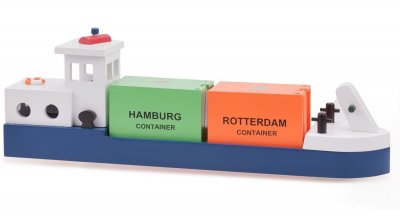 NEW CLASSIC TOYS  P&eacute;niche avec 2 containers - D&egrave;s 3 ans