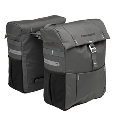 NEW LOOXS  Vigo Mik Double Sacoche de v&eacute;lo Unisexe, Gris, 37 l