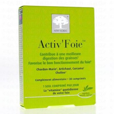 NEW NORDIC  Activ' Foie 30 comprim&eacute;s