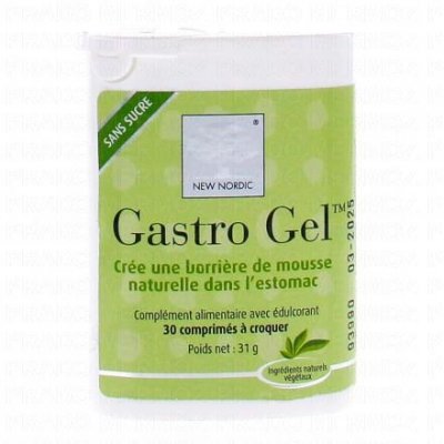 NEW NORDIC  Gastro Gel 30 Cp - Bo&icirc;te 30 comprim&eacute;s