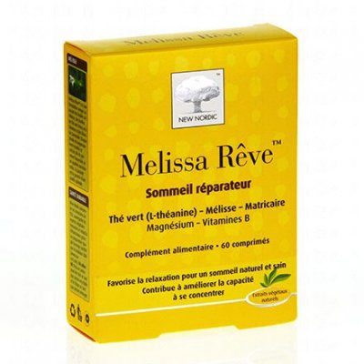 NEW NORDIC  M&eacute;lissa R&ecirc;ve 60 Cp - Bo&icirc;te 60 comprim&eacute;s