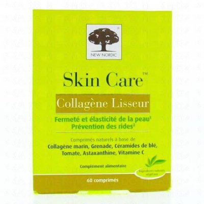 NEW NORDIC  Skin Care Collag&egrave;ne Lisseur 60 Cp - Bo&icirc;te 60 comprim&eacute;s