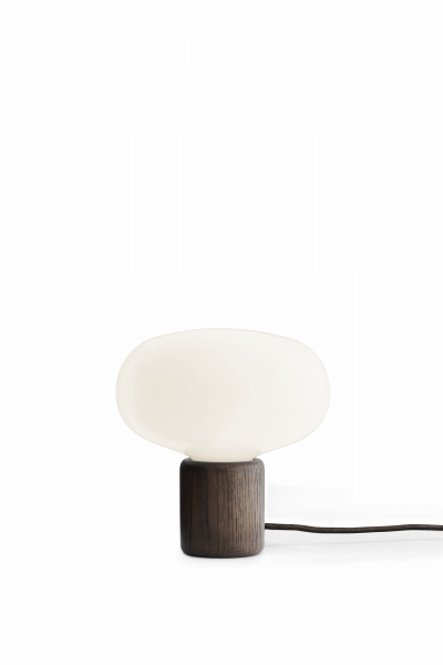 NEW WORKS  Lampe de table Karl-Johan - verre blanc opaline