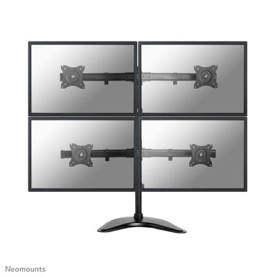 NEOMOUNTS NEWSTAR Support de bureau pour 4 &eacute;crans plat de 10" &agrave; 27" - Noir