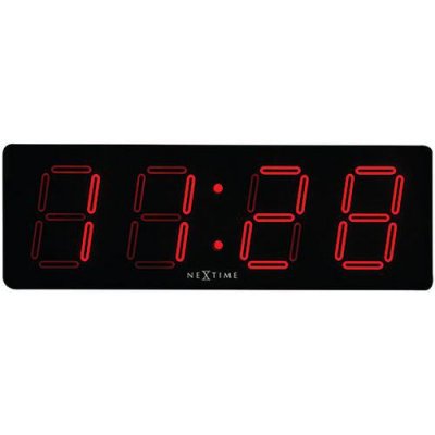 Nextime 3059 big d horloge verre noir 51,5 x 18,0 x 4,5 cm