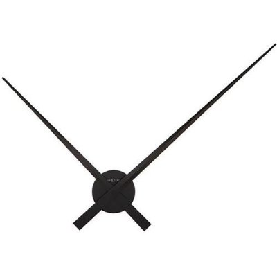 Nextime horloge murale - hands - aluminium - noir &oslash; 85cm