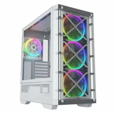 NFORTEC  Bo&icirc;tier ATX semi-tour  Draco X White Blanc