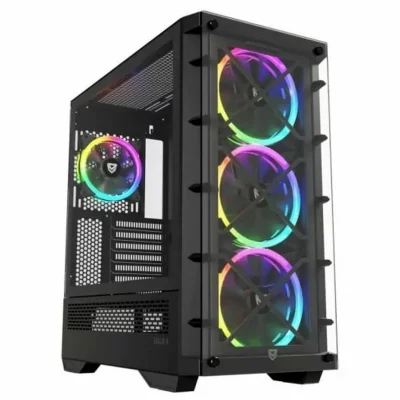 NFORTEC  DRACO X Noir Verre Tremp&eacute; USB 3.2 Noir