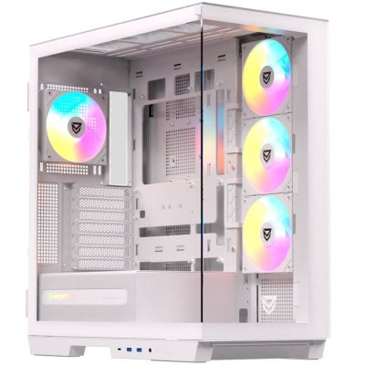 NFORTEC  Ursa ARGB Mid Tower E-ATX Verre Tremp&eacute; USB-C Blanc