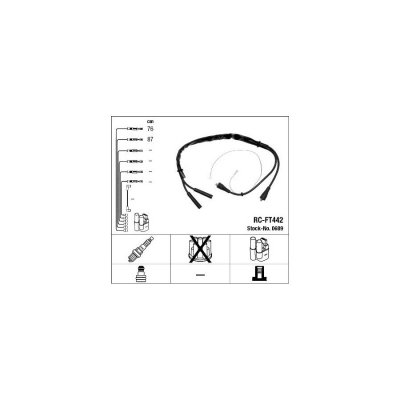 NGK  Fils de bougies / Faisceau d'allumage 0689 FIAT 126