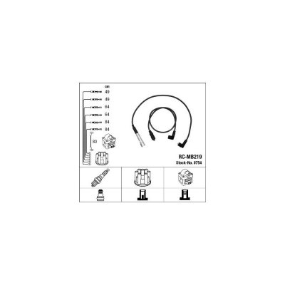 NGK  Fils de bougies / Faisceau d'allumage 0754