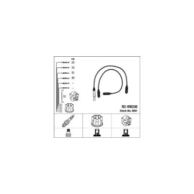 NGK  Fils de bougies / Faisceau d'allumage 0961