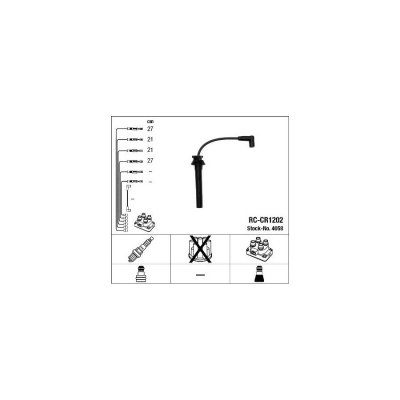 NGK  Fils de bougies / Faisceau d'allumage 4058 CHRYSLER NEON