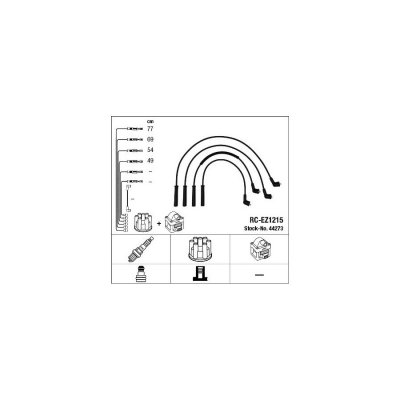 NGK  Fils de bougies / Faisceau d'allumage 44273