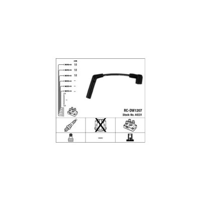 NGK  Fils de bougies / Faisceau d'allumage 44331 CHEVROLET MATIZ