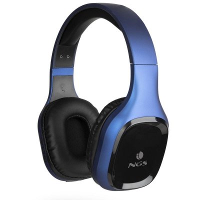 NGS  Artica Sloth Casque Avec fil &sans Arceau Appels/Musique Bluetooth Noir, Bleu