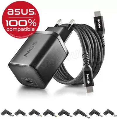 NGS  Chargeur Pour Ordinateur Portable Bud65w-as 5-20v