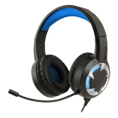 NGS  GHX-505 &eacute;couteur/casque Avec fil Arceau Jouer Noir, Bleu