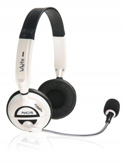 NGS  micro casque st&eacute;r&eacute;o blanc MSX6PRO 