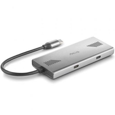 NGS  WONDERDUO-C USB Type-C 5000 Mbit/s Argent - Neuf