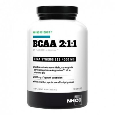 NHCO NUTRITION Nhco bcaa 2:1:1 acides amin&eacute;s 90 comprim&eacute;s